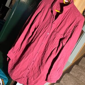 CP Shades/free people collab Women's burgundy Button Down Shirt